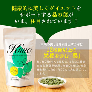 a1018 ≪定期便・全3回≫ さつま桑粒 (270粒入×3ヶ月)【わくわく園】桑の葉 サプリメント 天然100％ オーガニック ダイエット 有機 JAS