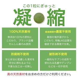 a1018 ≪定期便・全3回≫ さつま桑粒 (270粒入×3ヶ月)【わくわく園】桑の葉 サプリメント 天然100％ オーガニック ダイエット 有機 JAS
