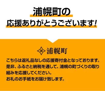 【ふるさと納税】北海道浦幌町への寄付（返礼品なし）お礼のお手紙をお届けします