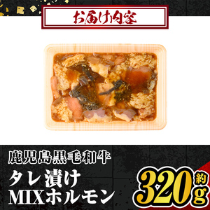 s655 タレ漬け MIXホルモン(約320g) 牛肉 ホルモン ホルモンミックス 味付け たれ漬け モツ おかず おつまみ 簡単 冷凍 【福永畜産】