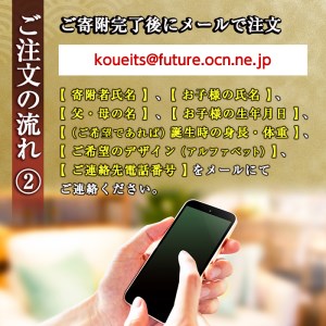 s178 《毎月数量限定》昭和書体＜闘龍＞セミオーダー命名書セット(A3×1枚、A4×2枚、色紙×1枚)アニメ「鬼滅の刃」やテレビ番組等でも採用されている文字フォントを使用した命名紙！出産祝に さつま町 特産品 誕生祝 出生祝 成人祝 お宮参り ハーフバースデー 七五三【昭和書体】