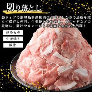 《訳あり》鹿児島県産 豚肉 切り落とし (計4kg・500g×8P) 小分け 冷凍 国産豚肉 鹿児島 ポーク 肉 個包装 人気 ランキング【スターゼン】starzen-1362-08