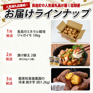 《毎月発送全12回》全事業者 長島町スペシャル定期便 nagashima-1536