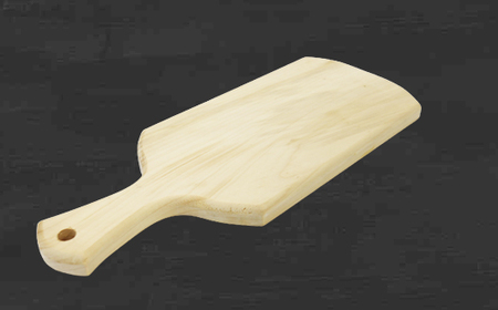 匠の技「銀杏まな板 西郷型大(取手付)」