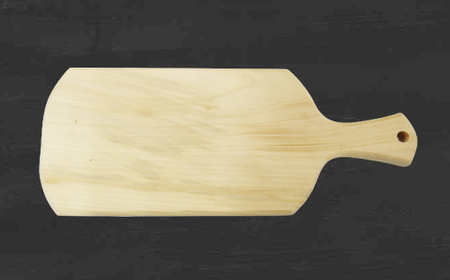 匠の技「銀杏まな板 西郷型大(取手付)」