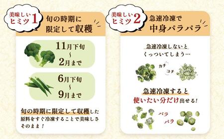 冷凍ブロッコリー5袋＆冷凍オクラ3袋セット