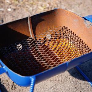 まちの鉄工所が作る バーベキューコンロ(小サイズ)色:黒