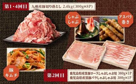 九州産・豚バラエティ定期便（計５回）