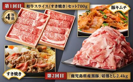 黒毛和牛・黒豚 “贅沢” 定期便 (計6回)