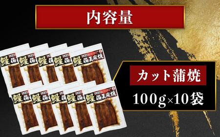 【訳あり】鹿児島県大隅産 うなぎ　カット蒲焼 合計1kg  (100g×10パック）｜うなぎ