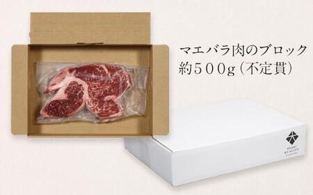 鹿児島黒牛 ブリスケ(マエバラ・肩バラ)ブロック煮込み用 約500g(不定貫)
