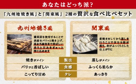 【鹿児島県大隅産】うなぎ蒲焼２種食べ比べ2尾セット　約310g