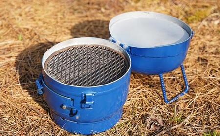 まちの鉄工所が作る　BBQコンロ（黒）