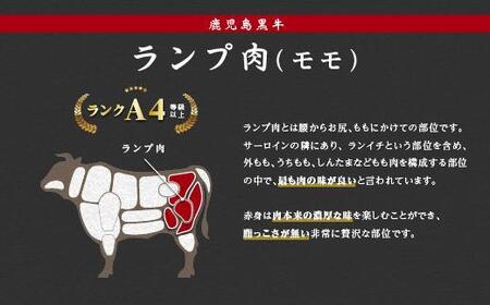 《前田牧場直営》鹿児島黒牛～ランプ肉（モモ）ブロック（約500g）～