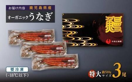 泰正オーガニックうなぎ蒲焼　特大3尾