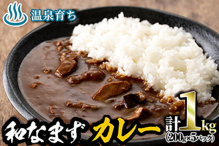 【10631】鹿児島県東串良町温泉育ちの和なまずのレトルトカレー200g×5パック<計1kg>国産【日本なまず生産株式会社】