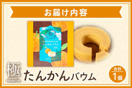 バウムクーヘン  ≪極≫ たんかん 直径約15cm SH-712 │ バウムクーヘン バームクーヘン スイーツ ケーキ 焼き菓子 洋菓子 お菓子 おかし おやつ デザート プレゼント 贈り物 ギフト 常温 鹿児島県 南大隅町 31℃LINE花子