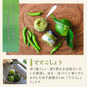 【P60004】ででこしょう＆ででスコ でで青果 セット(ででこしょう30g・ででスコ65ml・でで（辺塚だいだい）約500g) 香辛料 スパイス だいだい 橙 辺塚だいだい お取り寄せ ギフト 贈答【岸良リトリート】