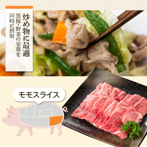 【B02078】ふるさと黒豚セットＡ！黒豚餃子(12個入×3P)＋干し芋(約80g)付き！ 鹿児島 国産 九州産 黒豚 豚肉 お肉 バラ 肩ロース モモ スライス 餃子 ぎょうざ 干し芋 ほしいも 焼肉 しゃぶしゃぶ すきやき おかず 惣菜 おやつ【和田養豚】