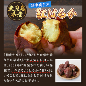 【A14087】濃密厳選安納芋と特選紅蜜芋紅はるかの焼き芋セット(各種1kg×1袋・計約2kg)さつまいも さつま芋 冷凍 焼芋 やきいも 熟成 冷凍 スイーツ【甘宮】