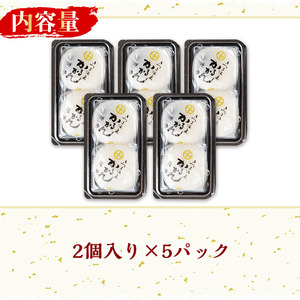 n307 鹿児島銘菓！昔ながらのかるかん饅頭(計10個・2個入×5パック) 鹿児島 種子島 和スイーツ 和菓子 郷土 軽羹 【山田製菓本舗】