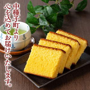 n310 カステラ(4切れ×3パック) 鹿児島 種子島 焼菓子 焼き菓子 菓子 自宅用 郷土 常温 【山田製菓本舗】