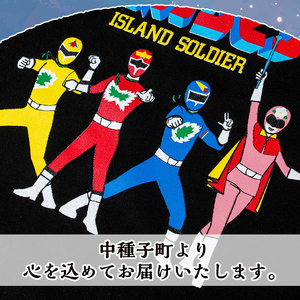 n343 離島閃隊タネガシマン！ Tシャツ(1枚・Sサイズ) 鹿児島 種子島 ご当地 ご当地キャラ ご当地ヒーロー ヒーロー 衣類 大人用 衣服 半袖 アパレル 【スカイショップ銀河】