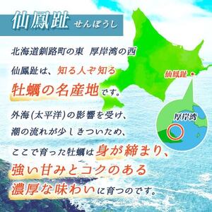 北海道 仙鳳趾名産 牡蠣(むき身) 500g×2個K3-5【配送不可地域：離島・沖縄県・信越、北陸・東海・近畿・中国・四国・九州】【1294240】