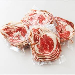 【毎月定期便】ラム肉 スライス 100g×10パック(合計1kg) 味付き　全6回【配送不可地域：離島】【4009933】