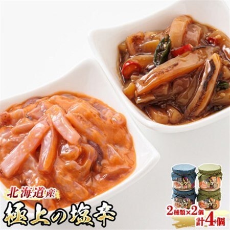 北海道産のいかを使用した「極上の逸品」シリーズ2種類270g×2コ_塩辛セット 塩辛 いかの塩辛 烏賊 いか イカ セット 冷凍 小分け 調理済み 一人暮らし セット おかず 冷凍 定期便 魚介類 海鮮 絶品 人気 笹谷商店 直営 釧之助本店 高級 北海道 釧路町 釧路超 特産品 _【配送不可地域：離島】【1121174】