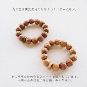 BRACE【屋久杉×水牛角｜手削り】Lサイズ