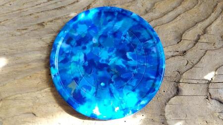 コースター5枚セット(箱入り) 材料回収地域:口永良部島(鹿児島県) 色おまかせ(赤・青・緑・黄・白)