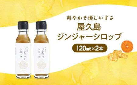 屋久島ジンジャーシロップ 小(120ml)×2本セット | 鹿児島県屋久島町