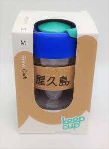 マイエコカップ12オンスAQUA(テイクアウト用ガラス製ドリンクカップ)