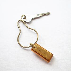 YAKU-SUGI真鍮プレートキーホルダー