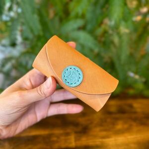 キーケースwith Cow キャメル