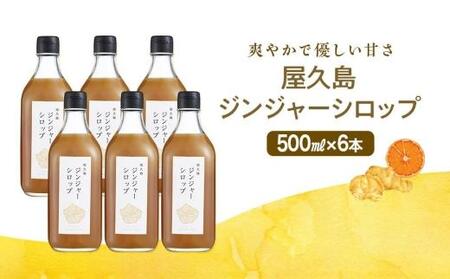 屋久島ジンジャーシロップ 特大(500ml)×6本セット