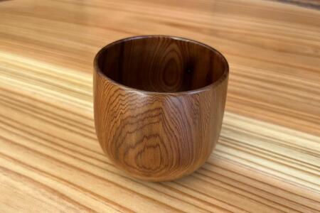 屋久杉 カップ(丸)<島屋工房>