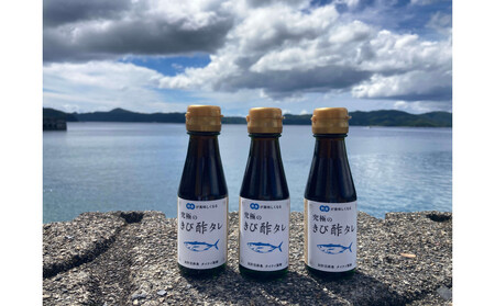 お刺身用『きび酢タレ』3本 さとうきび酢使用 マグロ・カツオ・タイにも◎