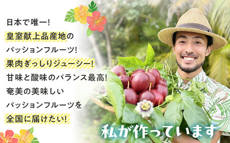 【2026年発送】《皇室献上品産地のパッションフルーツ》奄美大島瀬戸内町産 大玉12個入り/約1kg/希少な南国フルーツ/農園オリジナル化粧箱入り
