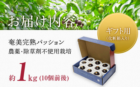 2026年先行受付【農薬・除草剤不使用】奄美大島産樹上完熟パッションフルーツ約1kg|パッションフルーツ