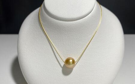 【奄美パール】白蝶真珠 7mm K18イエローゴールドペンダント396