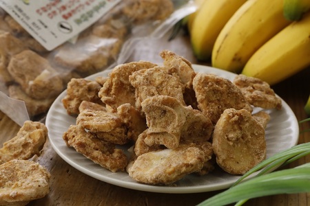 【ノンフライ】黒糖バナナチップス(120g)×３袋【日時指定不可】