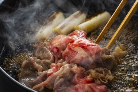 ロースすき焼き用(約400ｇ/2～3人前)　鹿児島黒毛和牛【尾崎牧場】 