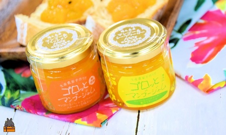 世界は美味しい~ゴロッとマンゴージャム食べ比べ2種(160g) ( 果物 フルーツ パン ジャム 徳之島 奄美 鹿児島 世界自然遺産 太陽 恵み 美味しい )