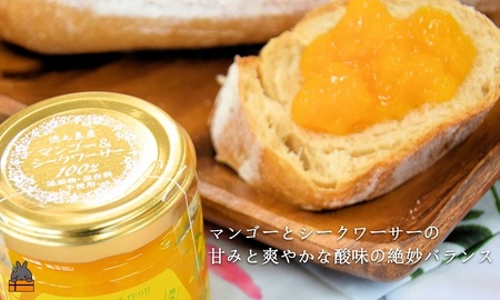 世界は美味しい～ゴロッとマンゴージャム（マンゴー&シークワーサー）80g ( 果物 フルーツ パン ジャム 徳之島 奄美 鹿児島 世界自然遺産 太陽 恵み 美味しい )