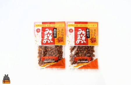 ～ピーナッツ×味噌～安田製菓さんのみそまめ（２袋）【ポストイン配送】（ みそ豆 味噌豆 豆菓子 お菓子 おつまみ 徳之島 奄美 鹿児島 安田製菓 ）