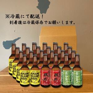 奄美クラフトビール 3種〈純黒糖・長命草・島ばなな〉330ml 各8本 計24本【配送不可地域:離島】【1419438】