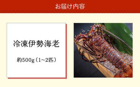 沖永良部島 直送 ！ 素潜り漁師 オススメ の 冷凍 伊勢海老 約 500g （ 1 ～ 2匹 ）！ W030-018 冷凍伊勢海老 イセエビ 伊勢えび 海老 エビ 海産物 海鮮 甲殻類 魚介 ぷりぷり 美味しい 甘い 新鮮 おいしい 天然 味噌汁 天ぷら 天そば おかず 夕食 惣菜 総菜 鹿児島県 西郷食堂 ふるさと納税 鹿児島 おすすめ ランキング プレゼント ギフト