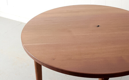 ラウンドテーブル ウォールナット（道産ナラも可能） W1200 北海道  MOOTH インテリア 手作り 家具職人 モダン 家具